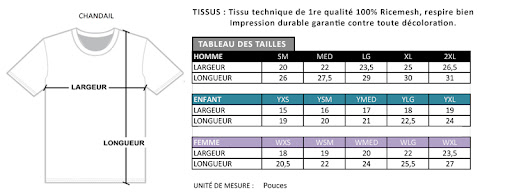 shirt size chart